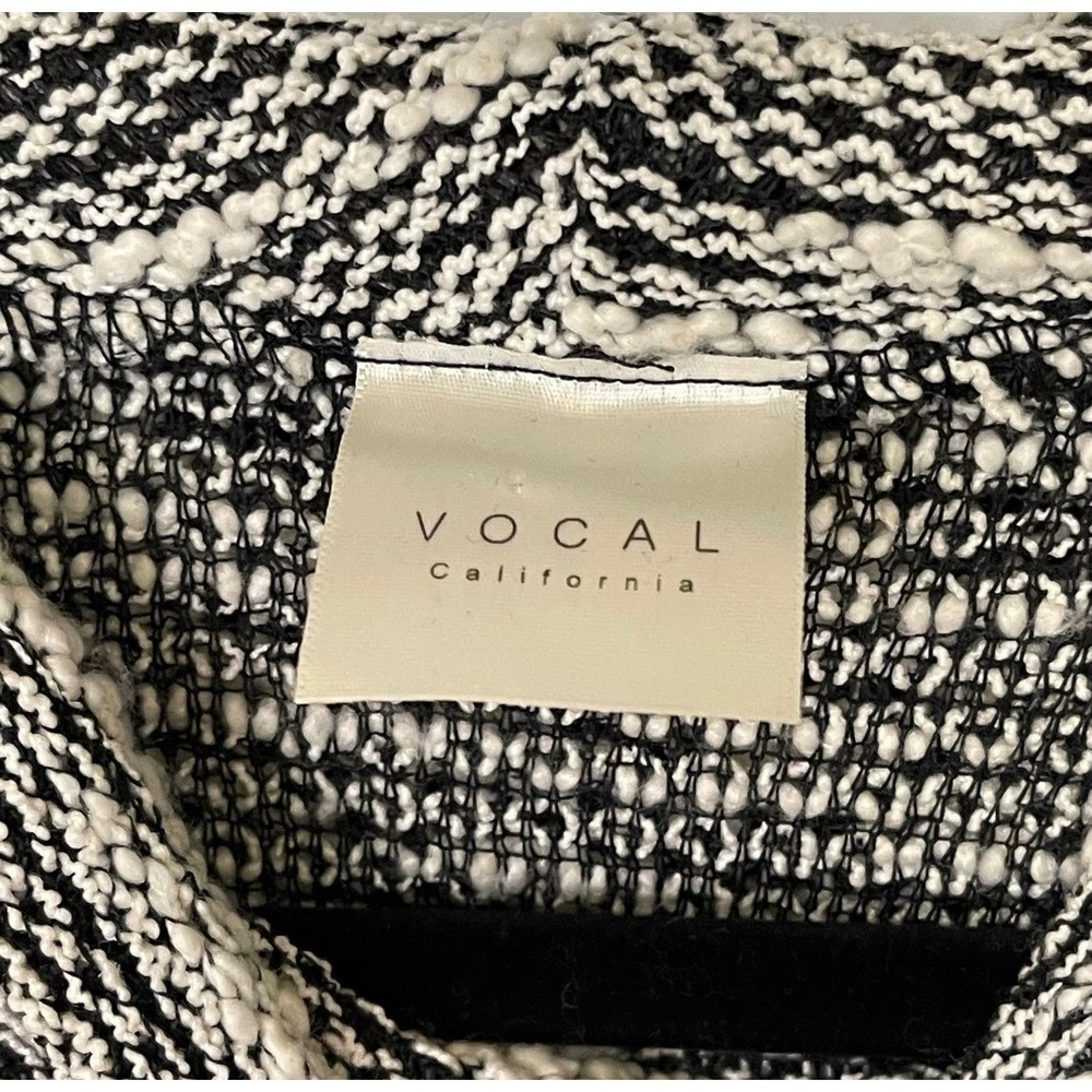 Y2K Goth VOCAL Cross Hoodie Womens Large Black White Embellished Bling Emo Top - Picture 4 of 7